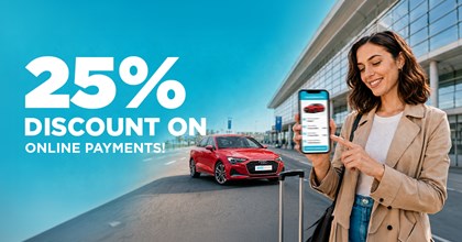 25% Discount on Online Payments  Rent a Car for Less!